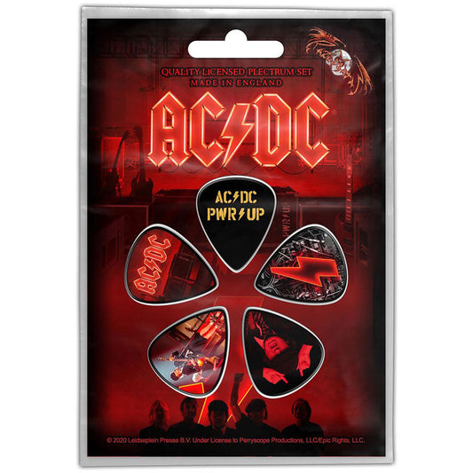 AC/DC PWR-UP Guitar Pick Front