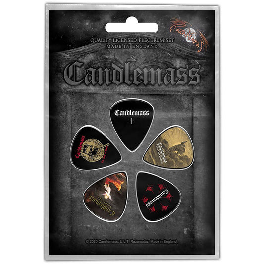 Candlemass Gravestone Guitar Pick Front