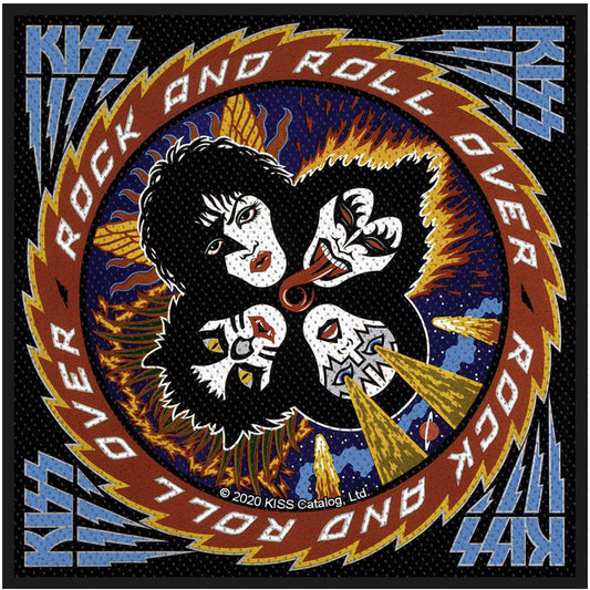 KISS Rock N' Roll Over Woven Patch Front