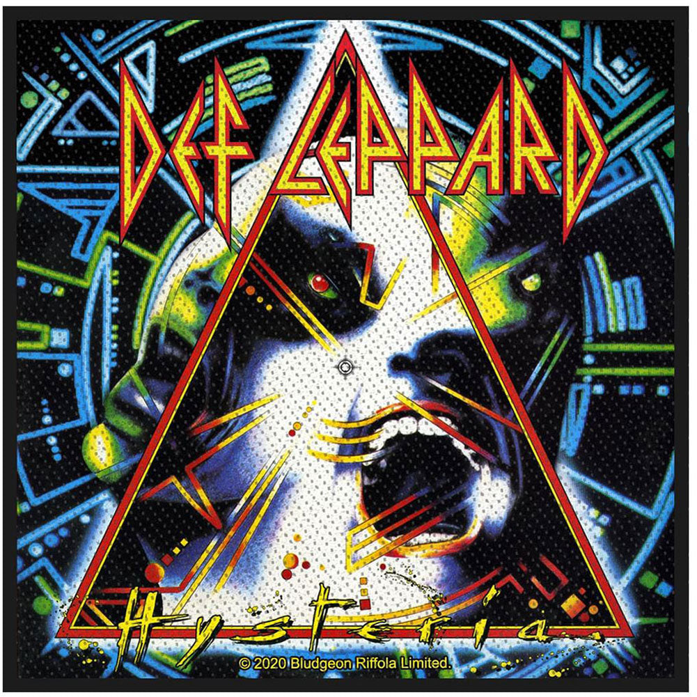 Def Leppard Hysteria Woven Patch Front
