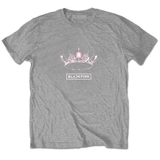 BlackPink The Album - Crown (Back Print) Slim Fit T-shirt Front