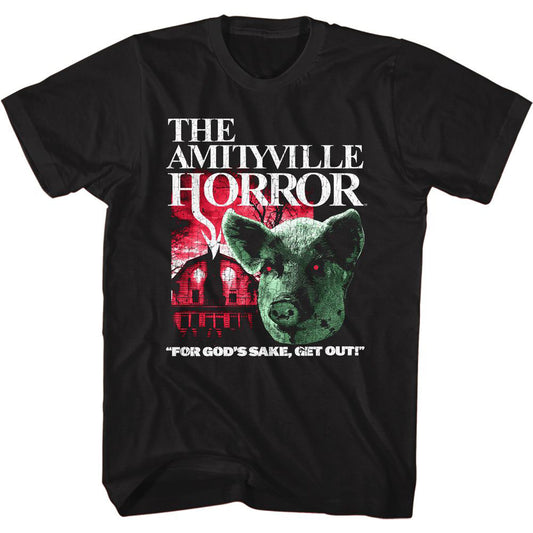 Amityville Horror Pig & House T-shirt Front