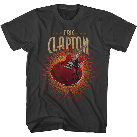 Eric Clapton Guitar Flames T-shirt Front