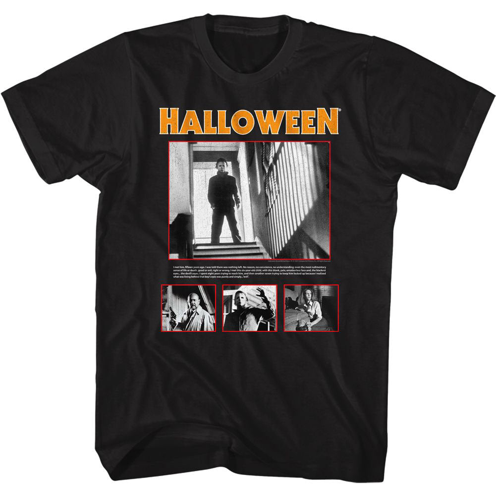 Halloween Pics & Quote T-shirt Front