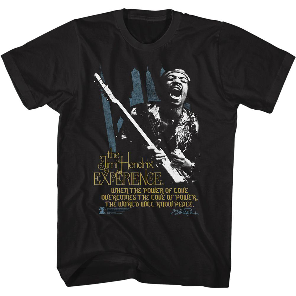 Jimi Hendrix Power Of Love T-shirt Front