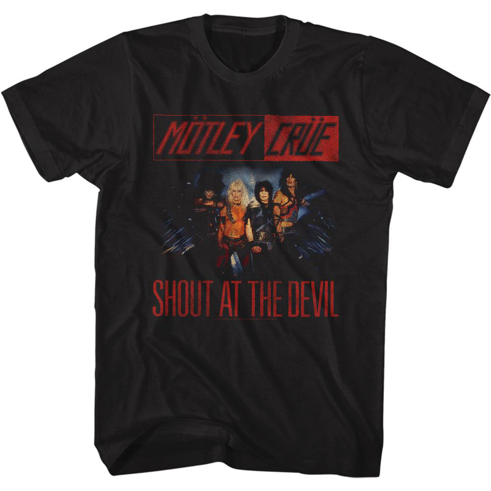 Motley Crue Satd Band Photo T-shirt Front