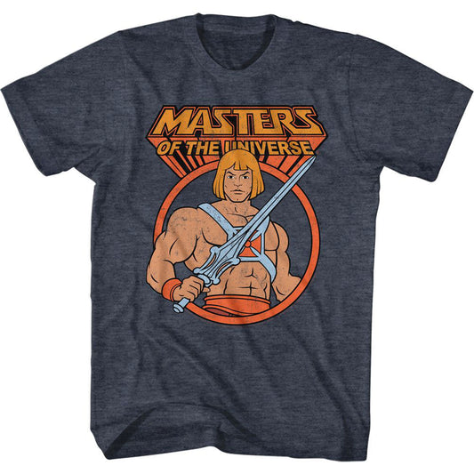 Masters Of The Universe Heman In Circle T-shirt Front