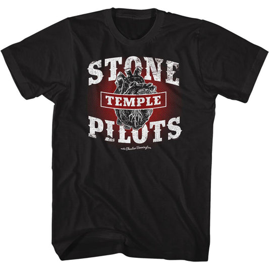 Stone Temple Pilots Blk Heart T-shirt Front