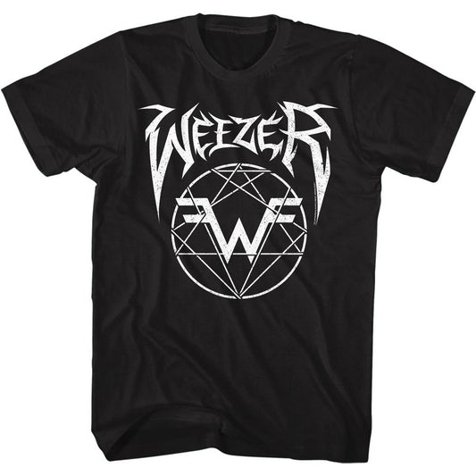 Metal Weezer Logo T-shirt Front
