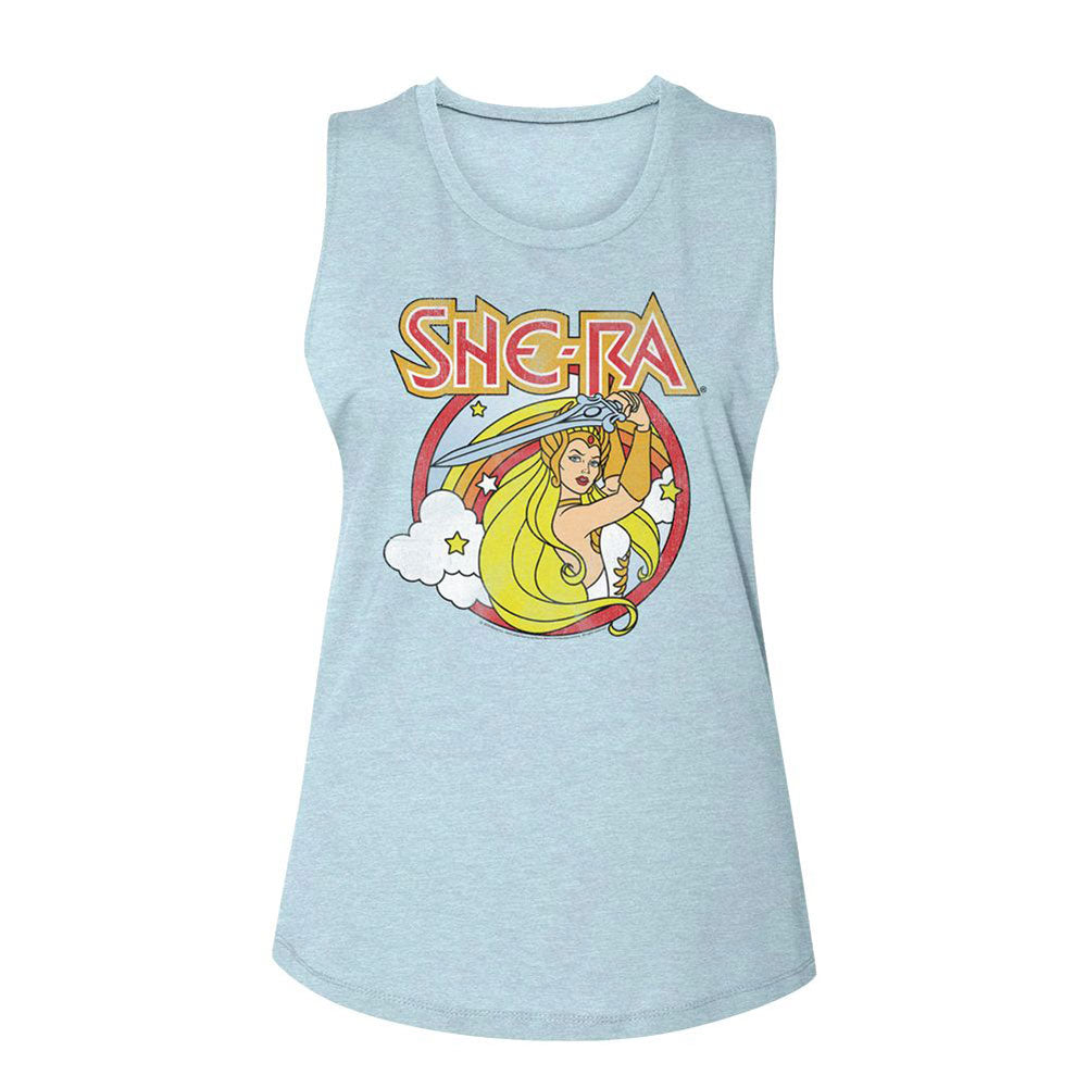 Masters Of The Universe Rainbow Sword Womens Tank Front