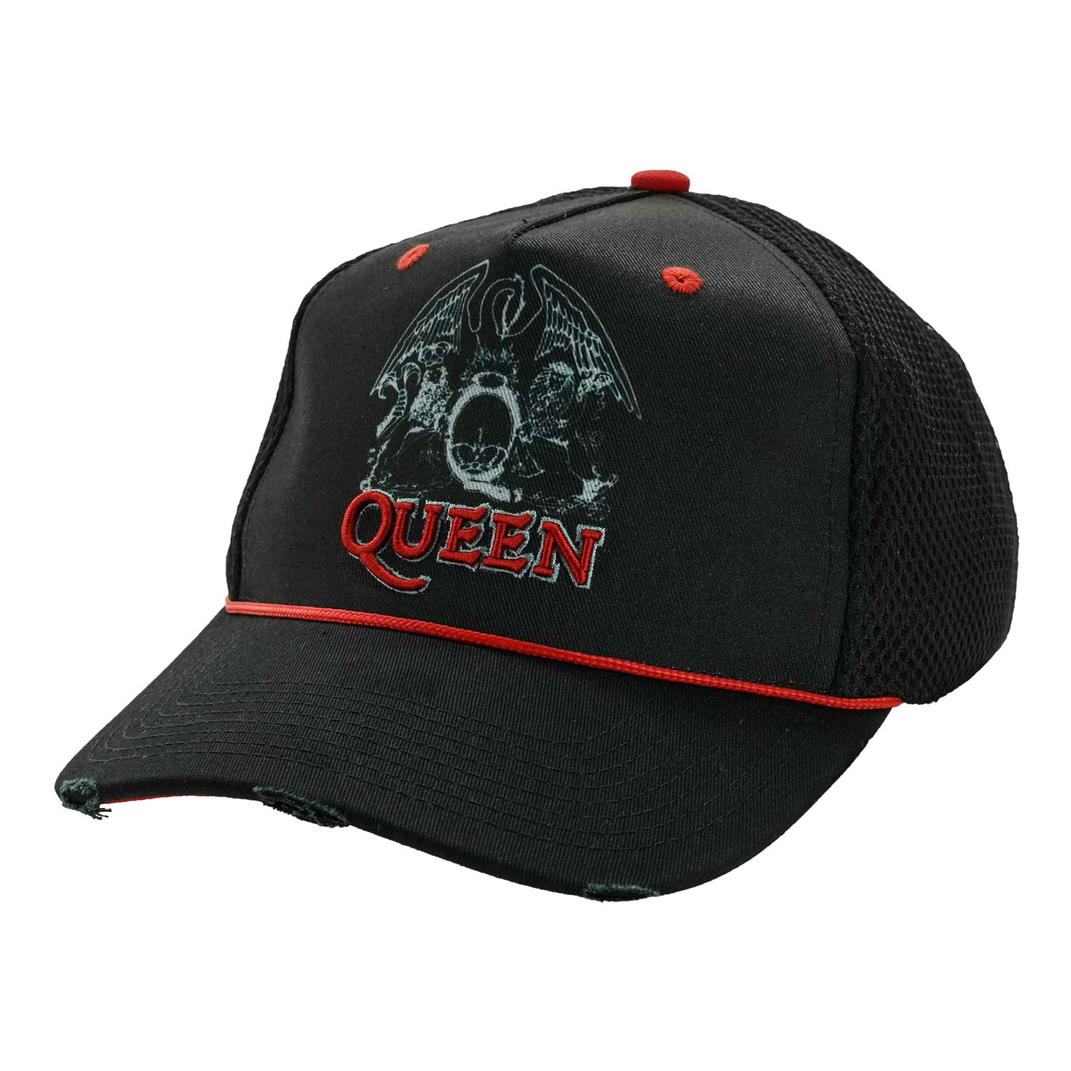 Queen Line Art Crest Trucker Cap Front