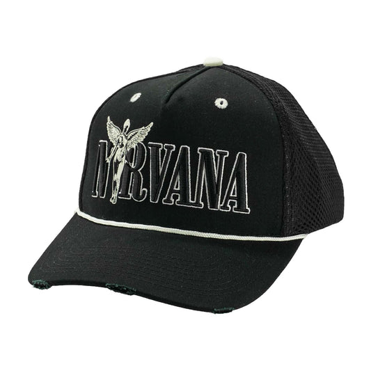 Nirvana In Utero Monochrome Trucker Cap Front