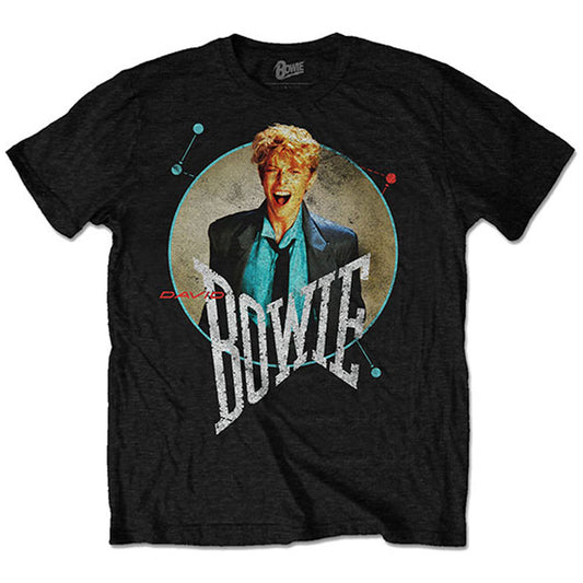 David Bowie Circle Scream (Back Print) Slim Fit T-shirt Front