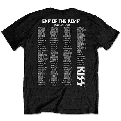KISS End Of The Road Tour (Back Print) Slim Fit T-shirt Back