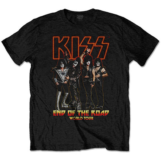 KISS End Of The Road Tour (Back Print) Slim Fit T-shirt Front