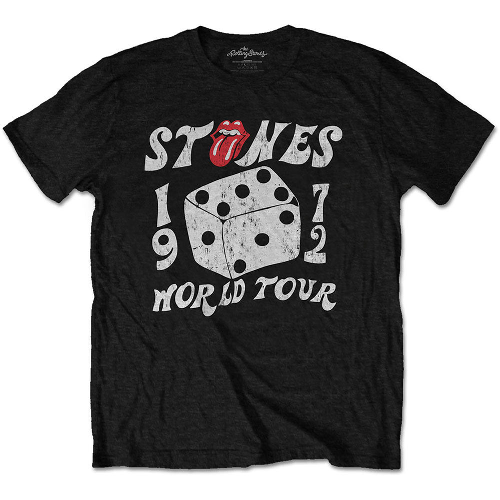 Rolling Stones Dice Tour '72 Eco-Tee Vintage T-shirt Front