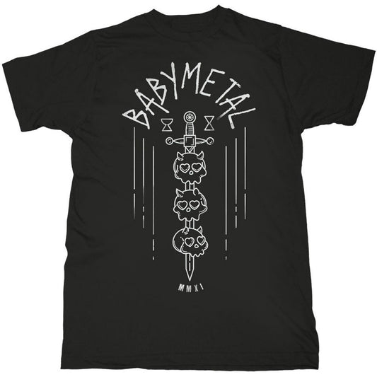 Babymetal Skull Sword Slim Fit T-shirt Front