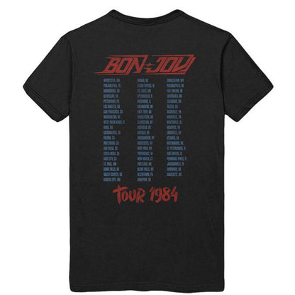 Bon Jovi Tour '84 (Back Print) Slim Fit T-shirt Back