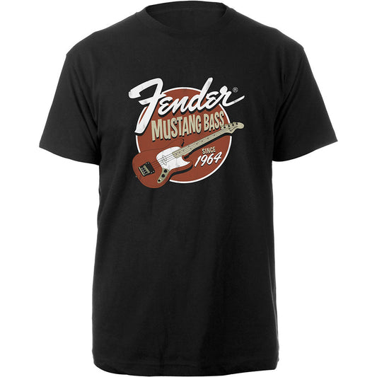 Fender Mustang Bass Slim Fit T-shirt Front