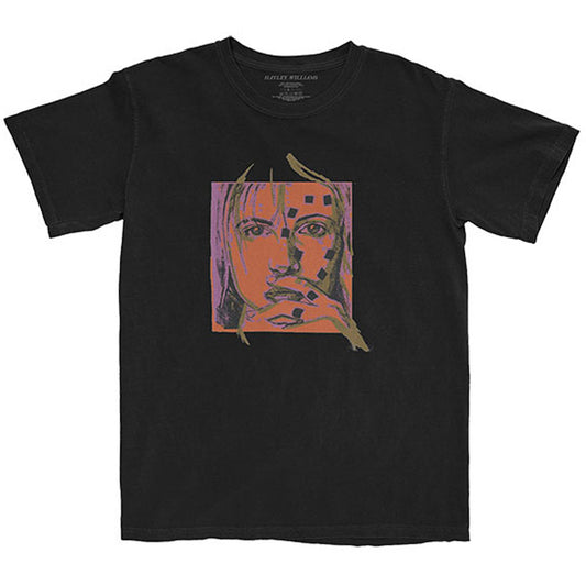Hayley Williams Petals Sketch (Back Print) Slim Fit T-shirt Front