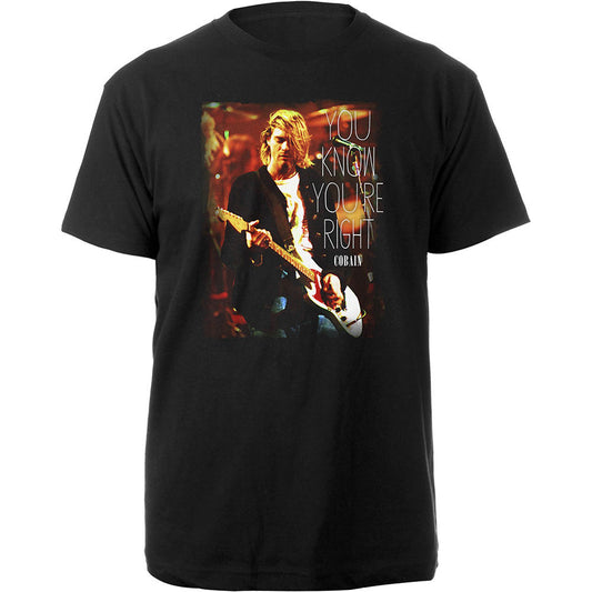 Kurt Cobain You Know You're Right Slim Fit T-shirt Front