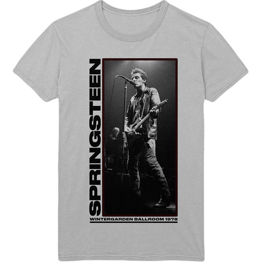 Bruce Springsteen Wintergarden Photo Slim Fit T-shirt Front