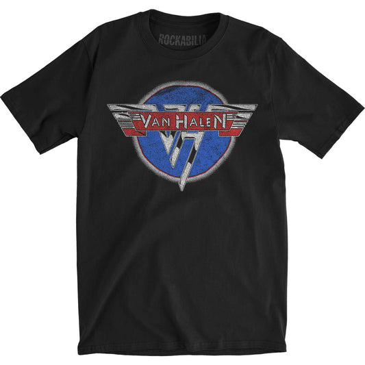 Van Halen Chrome Logo Slim Fit T-shirt Front