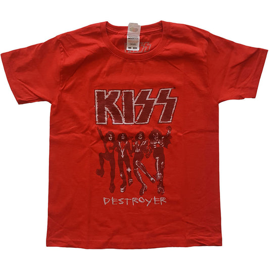 KISS Destroyer Sketch Kids Tee Childrens T-shirt Front