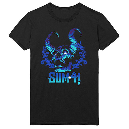 Sum 41 Blue Demon (Back Print) Slim Fit T-shirt Front