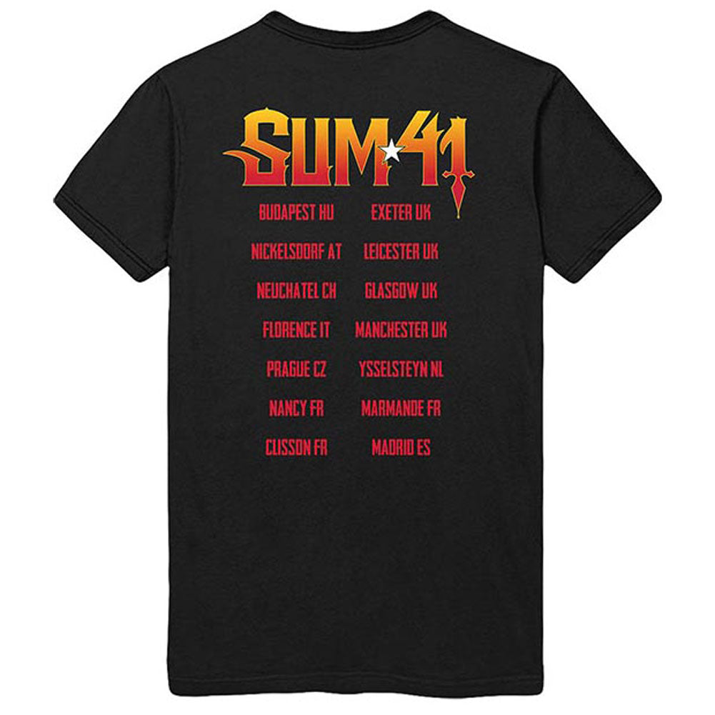 Sum 41 Out For Blood (Back Print) Slim Fit T-shirt Back