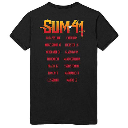 Sum 41 Out For Blood (Back Print) Slim Fit T-shirt Back