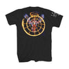 Flame Spiral (Back & Sleeve Print) Slim Fit T-shirt
