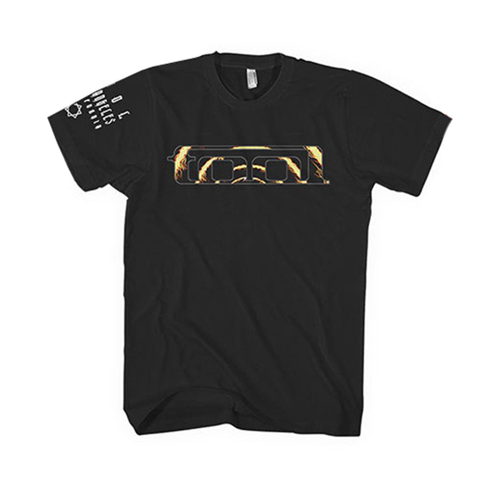 Flame Spiral (Back & Sleeve Print) Slim Fit T-shirt