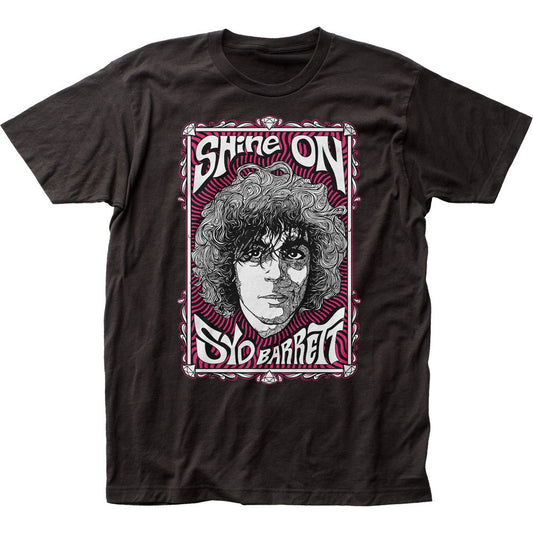 Syd Barrett Swirly Portrait Slim Fit T-shirt Front