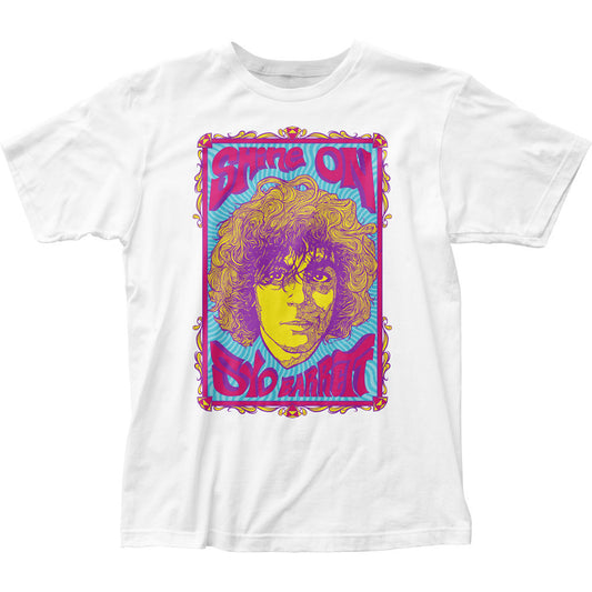 Syd Barrett Swirly Portrait Slim Fit T-shirt Front