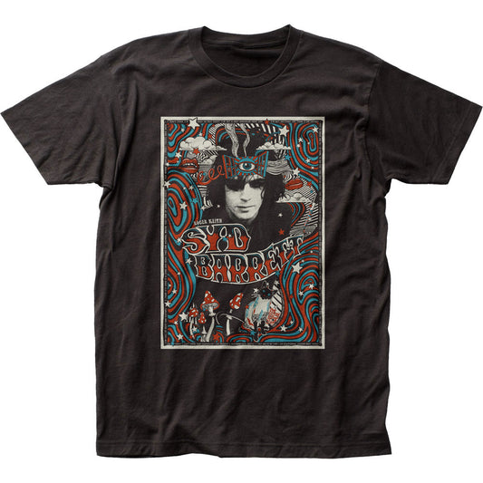 Syd Barrett Melty Poster Slim Fit T-shirt Front