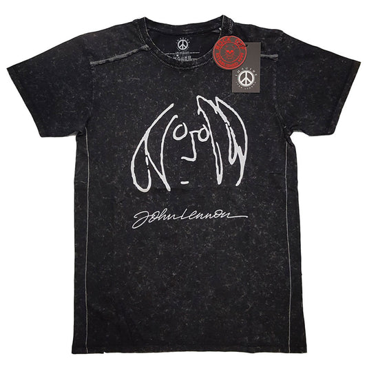 John Lennon Self Portrait Snow Wash Tee Vintage T-shirt Front