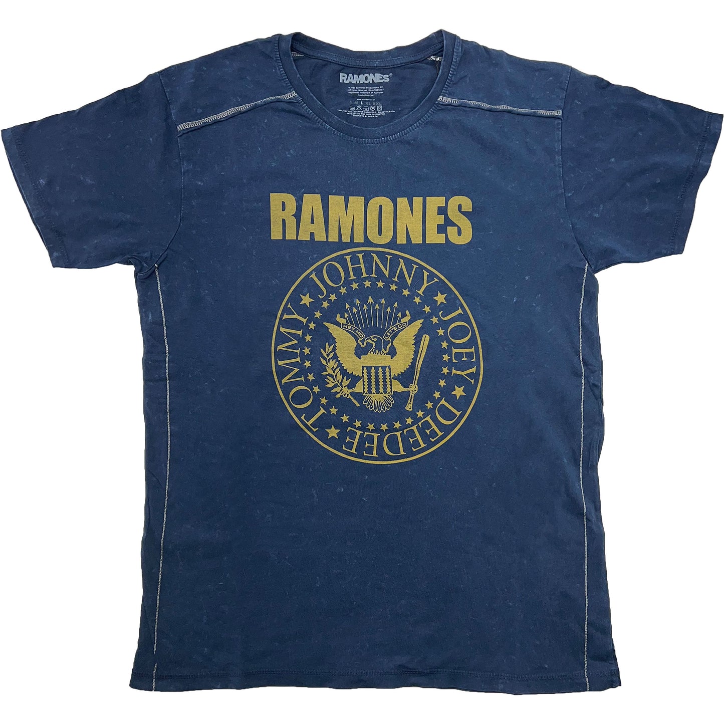 Ramones Presidential Seal Snow Wash Tee Vintage T-shirt Front