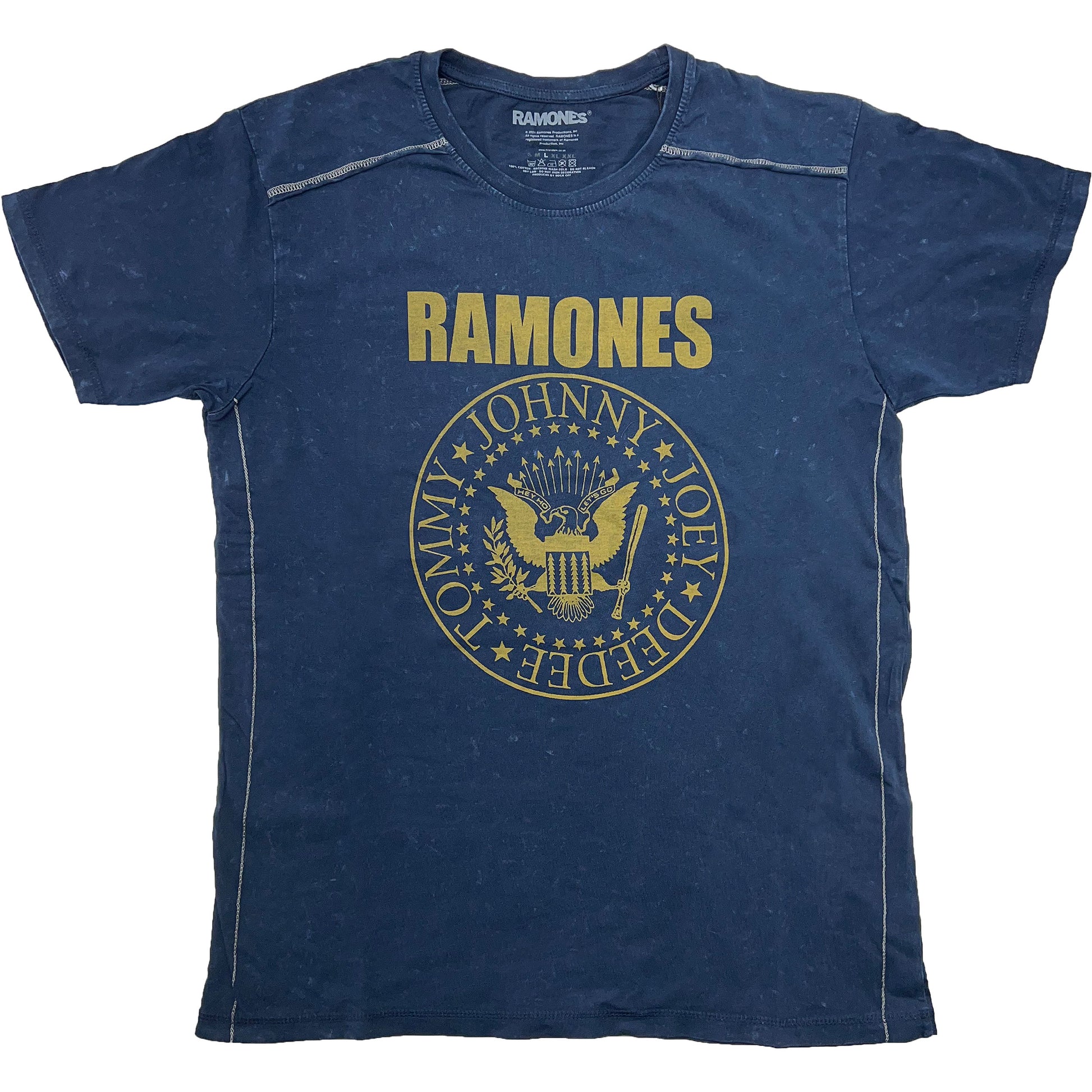 Ramones Presidential Seal Snow Wash Tee Vintage T-shirt Front