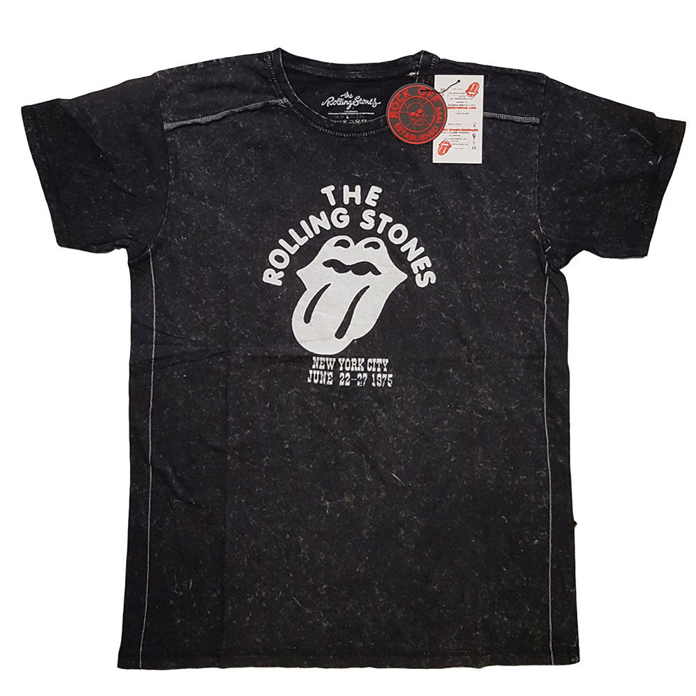 Rolling Stones NYC '75 Snow Wash Tee Vintage T-shirt Front