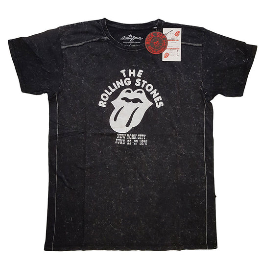 Rolling Stones NYC '75 Snow Wash Tee Vintage T-shirt Front