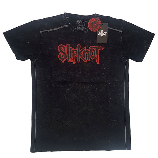 Slipknot Logo Snow Wash Tee Vintage T-shirt Front