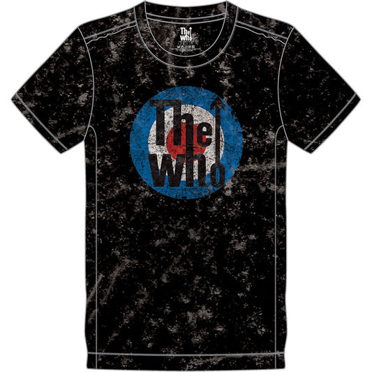 Who Target Logo Snow Wash Tee Vintage T-shirt Front