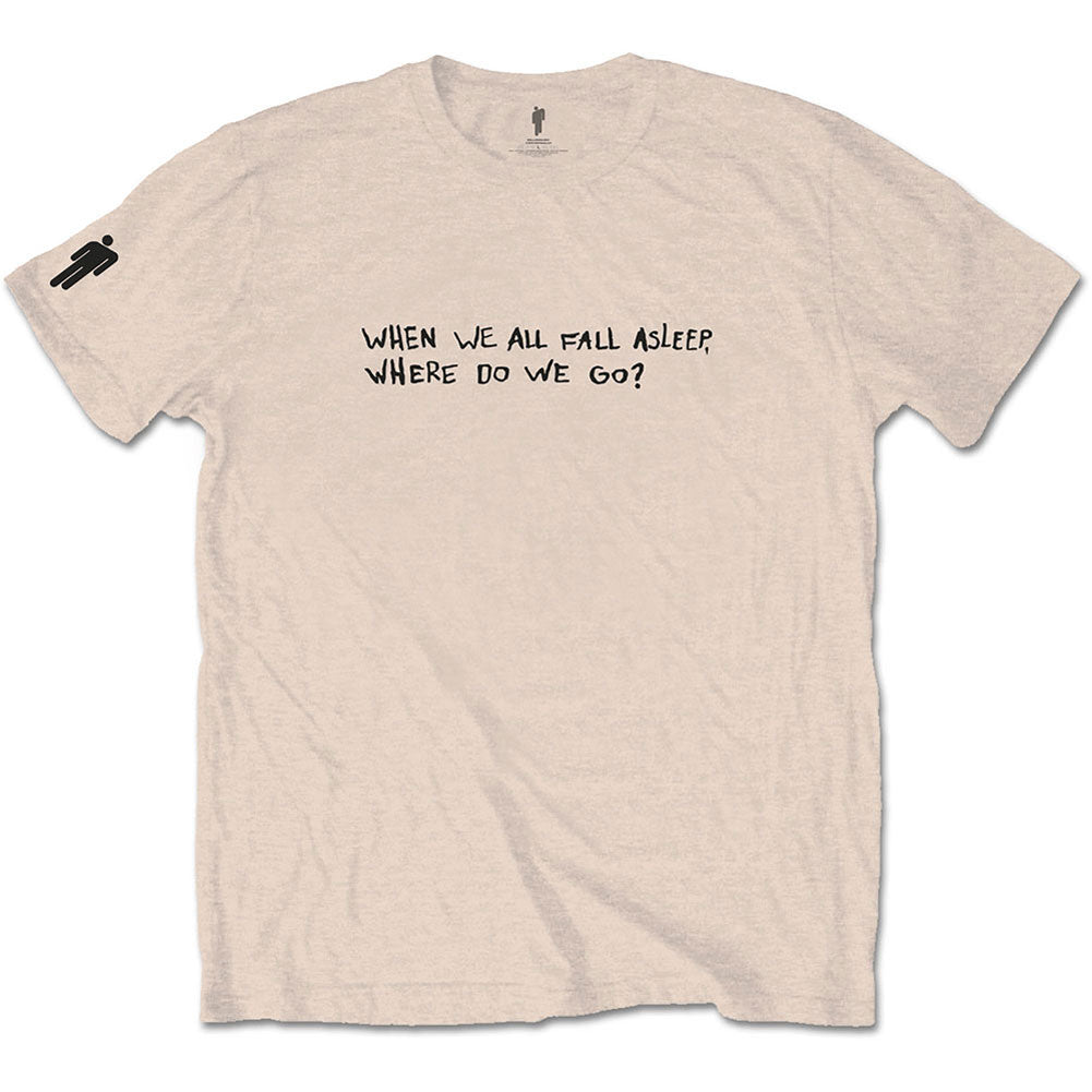 Billie Eilish When We All Fall Asleep Slim Fit T-shirt Front