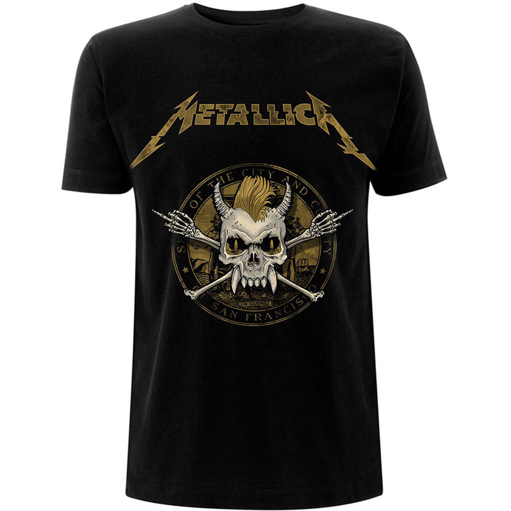 Metallica Scary Guy Seal Slim Fit T-shirt Front