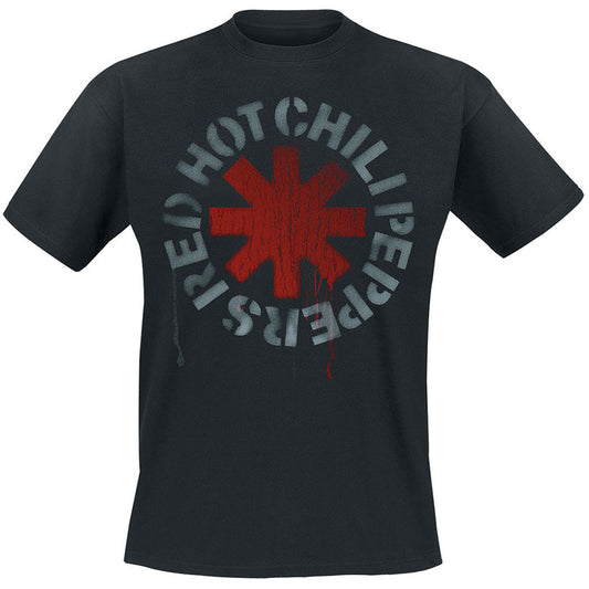 Red Hot Chili Peppers Stencil Slim Fit T-shirt Front