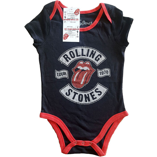Rolling Stones US Tour 1978 Kids Baby Grow Bodysuit Front