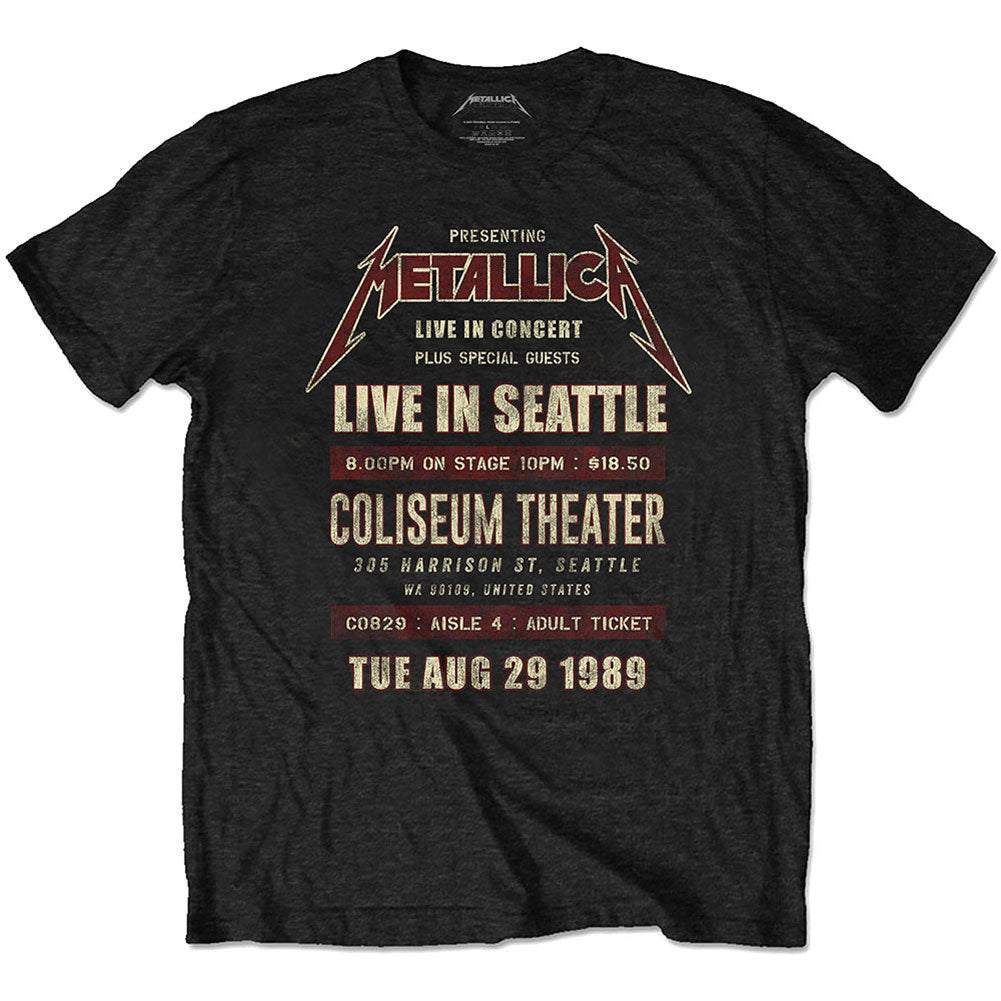 Metallica Seattle '89 Eco-Tee Vintage T-shirt Front