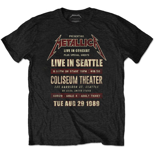 Metallica Seattle '89 Eco-Tee Vintage T-shirt Front