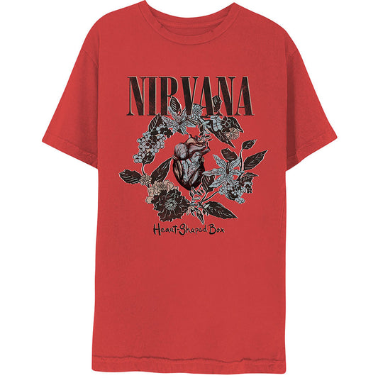 Nirvana Heart-Shaped Box Slim Fit T-shirt Front